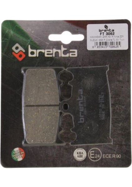 Suzukı Gsf 650 Bandıt S 2007 ve Sonrası Ön Fren Balata Brenta (Made In Italy) indirimleri