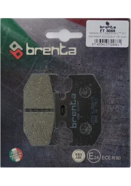 Suzuki Dr 250 S Arka Fren Balata Brenta (Made In Italy) indirimleri