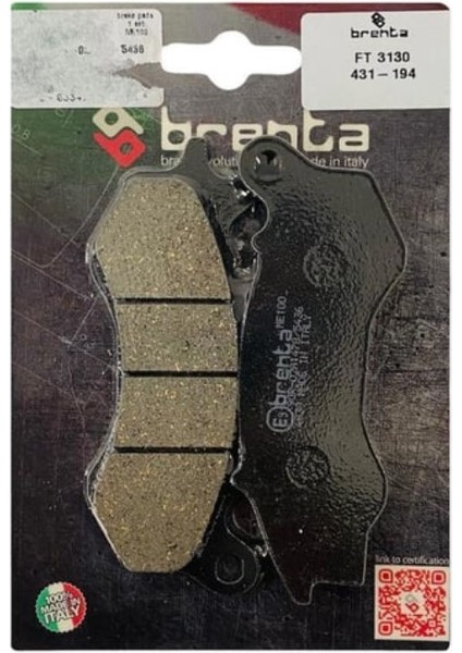 Honda Pcx 125 2017 ve Öncesi Ö Fren Balata Brenta (Made In Italy)