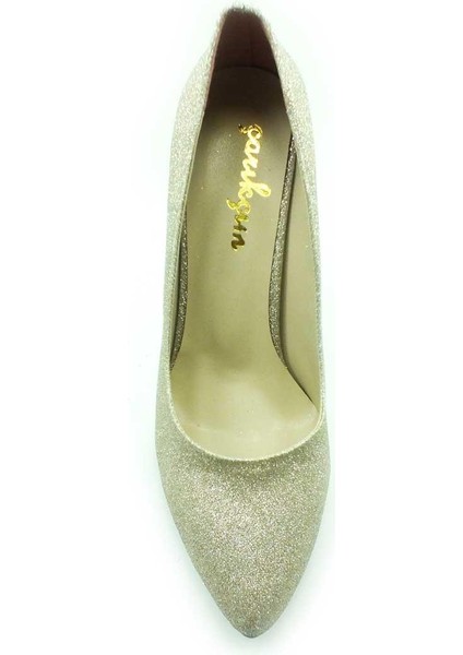 Stiletto Kadın Ayakkabı Altın-Simli 61 700 fırsatları