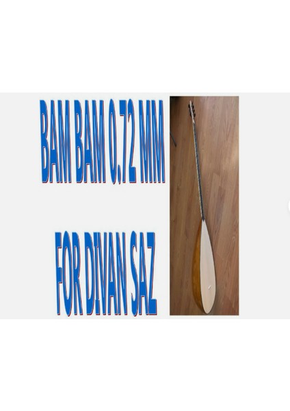 Divan Sazı Bam Bam Teli 3 x 0.72 Mm, 3 x 0.72 mm Bam Bam Strings For Divan Saz