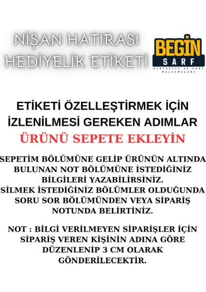 Begin Sarf 3 cm 4 cm 5 cm 6 cm Nişan Hatırası Etiketi Kendinden Yapışkanlı Kişiye Özel Yuvarlak 021