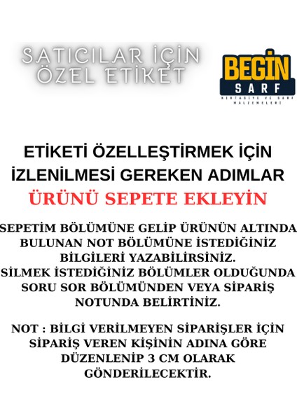 Begin Sarf 3 cm 4 cm 5 cm 6 cm Satıcılara Firmalara Özel Kendinden Yapışkanlı Etiket Yuvarlak 005