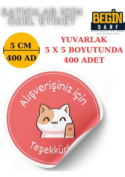 3 cm 4 cm 5 cm 6 cm Satıcılara Firmalara Özel Kendinden Yapışkanlı Etiket Yuvarlak 002 modelleri