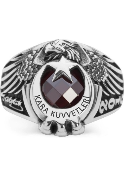 Kartal Başlı Pençeli Kara Kuvvetleri Yüzüğü