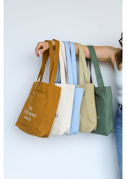 2 (Iki) Cepli Kanvas Gabardin Omuz Çantası Bez Çanta Plaj ve Gündelik Kullanım .the Tote Bag
