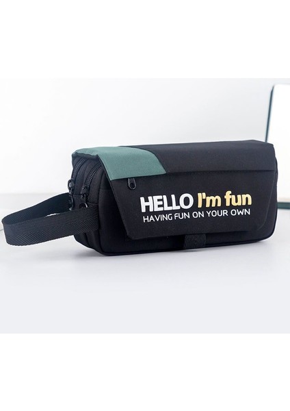 Kalem Çantası Büyük Kapasiteli Yakışıklı Havalı Çocuk Basit Kalem Kutusu (Yurt Dışından)