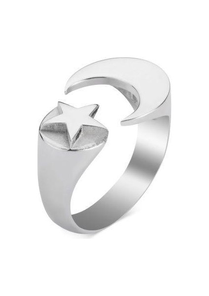 Ay Yıldız Desenli Isimsizler Yüzüğü fiyatları