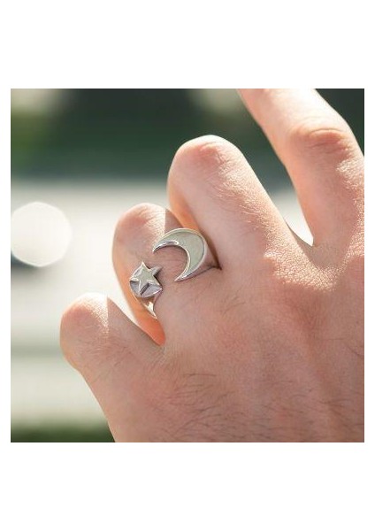 Ay Yıldız Desenli Isimsizler Yüzüğü modelleri