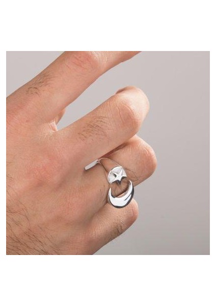 Ay Yıldız Desenli Isimsizler Yüzüğü fırsatları