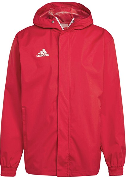 Adidas ENT22 Aw Jkt Erkek Futbol Antrenman Yağmurluk IK4009 Kırmızı