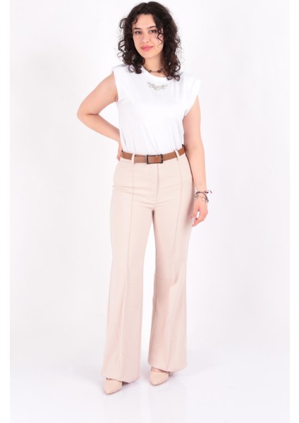 Tulin Tülin 24K-12033 Çimalı Kadın Pantolon Ss