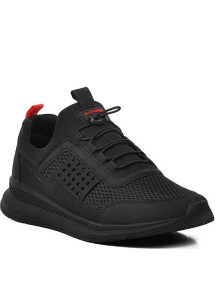 610-24 Trend Fashıon Sneakers Erkek Ayakkabı Siyah Kırmızı