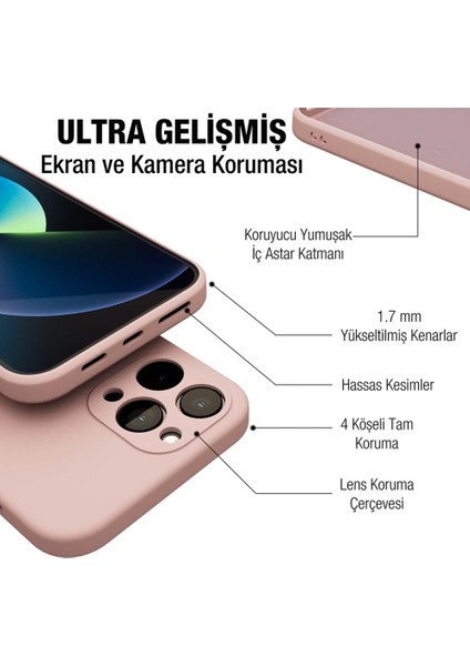 iPhone 11 Pro Kılıf Kamera Korumalı Lansman Silikon Kapak