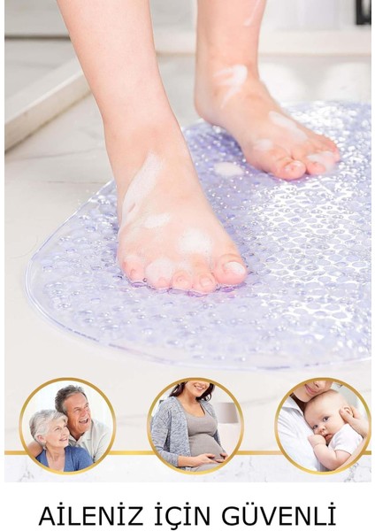 Süper Kaydırmaz Silikon Banyo Paspası Vantuzlu Banyo ve Duş Kaydırmazı fırsatları