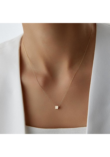 Minimal Küp Altın Kolye fiyatları
