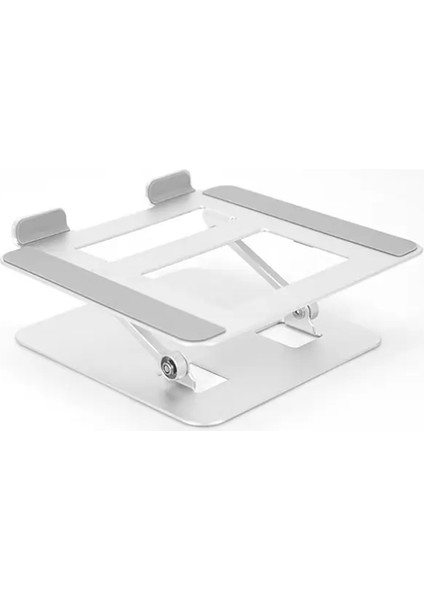 Coverzone Tablet ve Notebook Stand Kaliteli Tok Alüminyum Alaşım Profesyonel Tablet Standı Ayarlanabilir Kompak ve Kullanşlı 11 Ila 16 Inç Macbook Laptop Stand Silver Renk ZR641