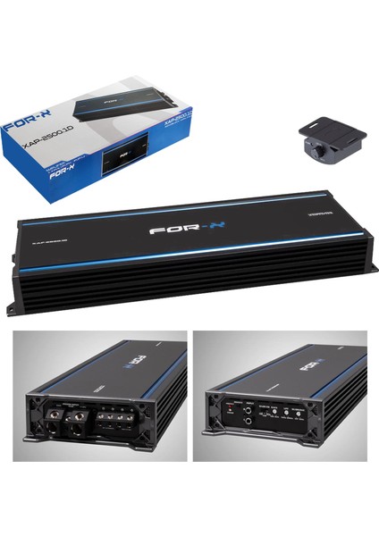 XAP-2500.1D Oto Anfi Mono 1X800 Watt 1 Kanal Bass Kontrol