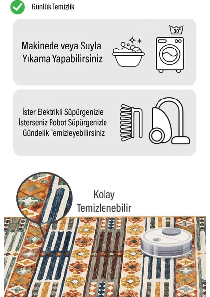 Vintage Desen Dijital Baskılı Kaymaz Zenit Halı fiyatları