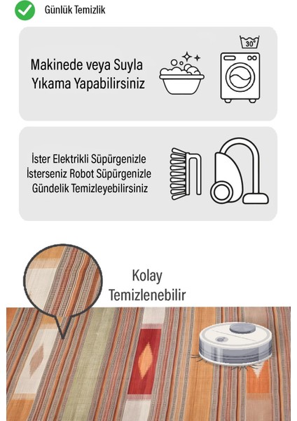 Renkli Bohem Desen Dijital Baskılı Kaymaz Zenit Halı fiyatları