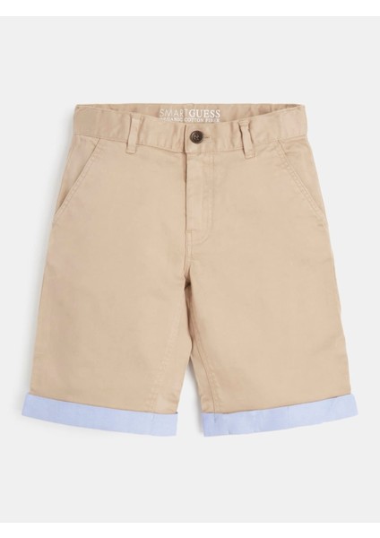 Sateen Chıno Shorts_