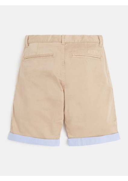 Sateen Chıno Shorts_