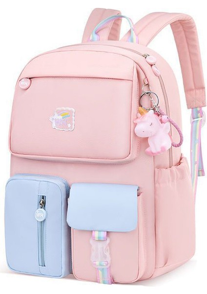 Yüksek Değerli Okul Çantası Ilkokul Kız - Pembe (Yurt Dışından)