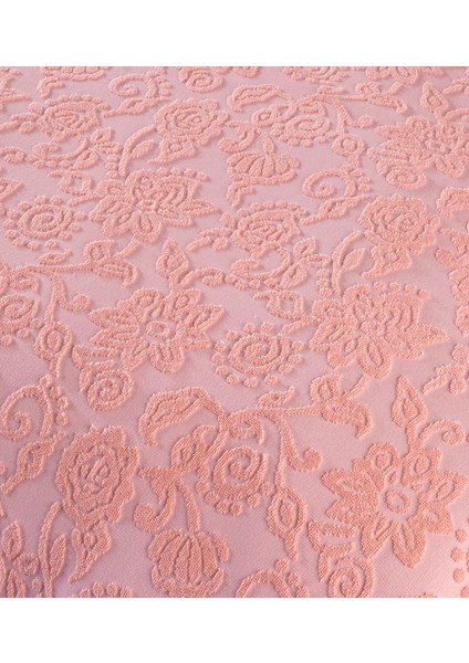 Stella Jakarlı Havlu Tek Kişilik Pike 160X230 cm Şeftali / Mercan