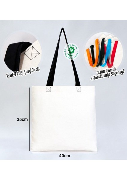 I Love Muğla Siyah Renkli Kulp Gabardin Bez Çanta 40X35CM, Baskılı Omuz Çantası, Alışveriş Çantası, Plaj Çantası fiyatları