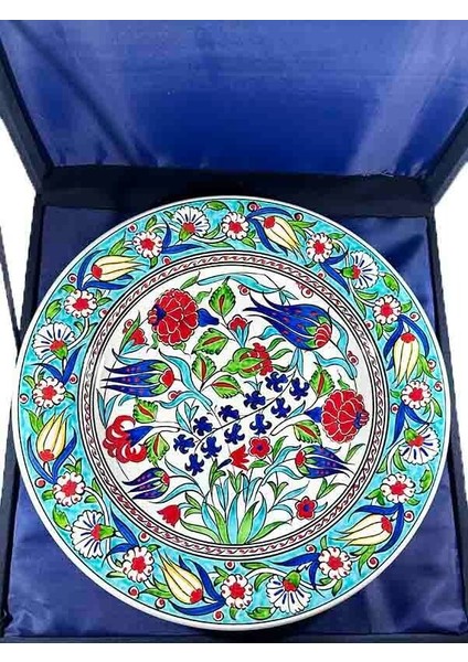 Has Bahçe Motifli 30CM Iznik Çini Tabak