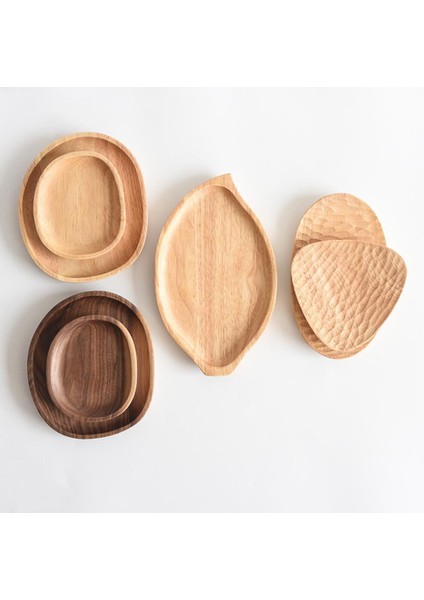 Ahşap Aperatifler Salata I Kek Fındık Tepsisi, 5 Boyutlu Kauçuk AHŞAP-13X11CM (Yurt Dışından) indirimleri