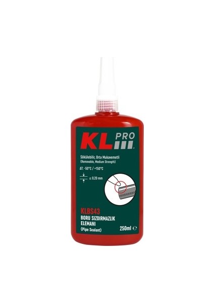 Kimyasal KLBS43-250 250 ml Boru Sızdırmazlık Elemanı