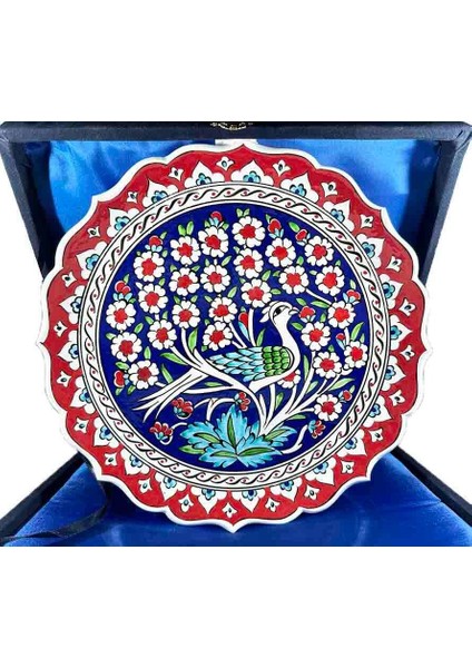Cennet Bahçesi Iznik Çini Tabak 25CM