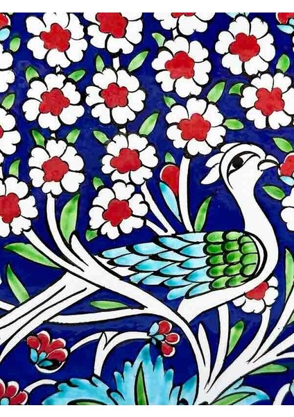 Cennet Bahçesi Iznik Çini Tabak 25CM