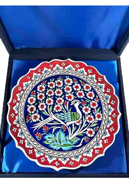 Cennet Bahçesi Iznik Çini Tabak 25CM