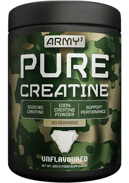 Pure Creatine Monohidrat 300 Gram 60 Servis / 5 Gram Abd Menşei