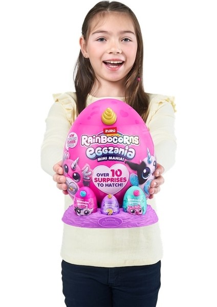 Mini Eggzania Sürpriz Peluş Mor Boynuz fırsatları