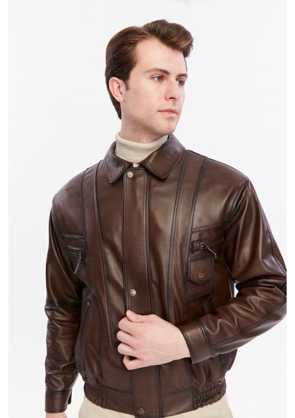 Oversize Deri Mont modelleri