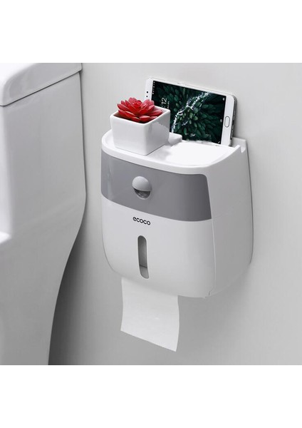 Siyah Stil Duvara Monte Banyo Tuvalet Su Geçirmez Kağıt Havlu Kutusu Çekmeceli Plastik Çok Katlı Kağıt Havlu Tutucu Depolama Kutusu Ürün (Yurt Dışından)