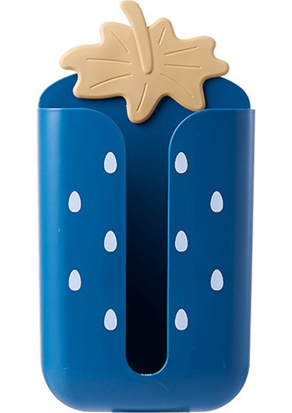Mavi Stil Sevimli Meyve Plastik Duvara Monte Ofis Yaratıcı Kağıt Havlu Kutusu Tutucu - Ev ve Ofis Için Tissue Box Holder (Yurt Dışından)