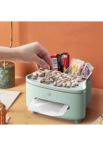 C Stili Doku Kutusu Çok Fonksiyonlu Doku Kutuları Peçete Tutucu Ev Ofis Uzaktan Kumanda Depolama Islak Mendil Kılıfı Masa Banyo Organizeri (Yurt Dışından)