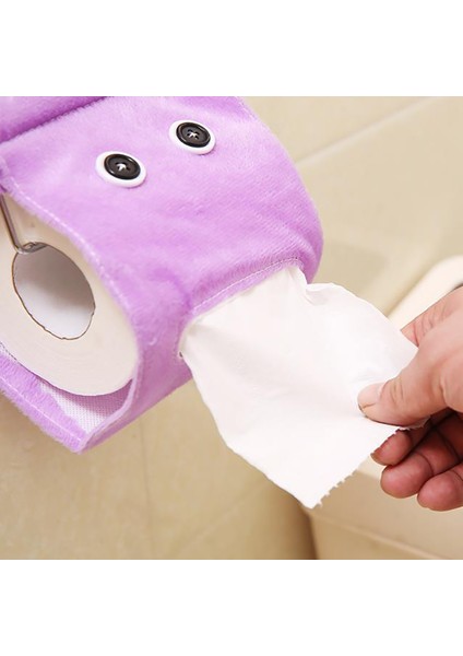 Pembe Tarzı Sevimli Kumaş Tembel Kağıt Havlu Kutusu Depolama Taşınabilir Asılı Kağıt Havlu Seti Mutfak Banyo Oturma Odası Dekorasyon Kağıt Havlu Tüpü (Yurt Dışından)