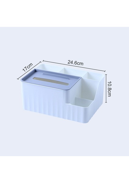 Büyük Stil Doku Kutuları Çok Fonksiyonlu Peçete Kutu Kapağı Peçete Tutucu Ev Ofis Uzaktan Kumanda Saklama Islak Mendil Kılıfı Masa Düzenleyici (Yurt Dışından)