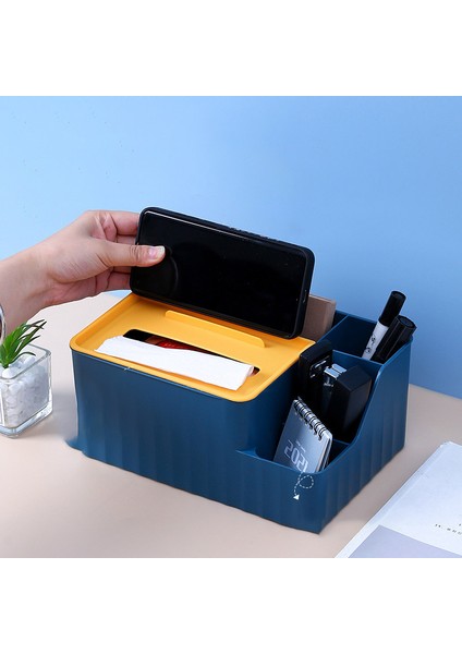 Büyük Stil Doku Kutuları Çok Fonksiyonlu Peçete Kutu Kapağı Peçete Tutucu Ev Ofis Uzaktan Kumanda Saklama Islak Mendil Kılıfı Masa Düzenleyici (Yurt Dışından) modelleri