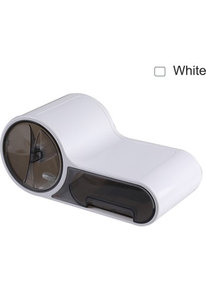 Beyaz Küçük Stil Banyo Kağıt Tutucu Çok Fonksiyonlu Tuvalet Kağıt Kutusu Çekmeceli Plastik Dispenser Duvara Monte Rulo Kağıt Çubuğu Ücretsiz Delme (Yurt Dışından)
