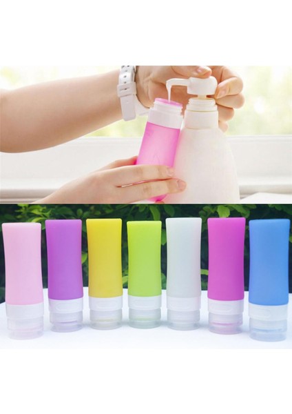 Mavi 60 ml Tarzı Yeni Taşınabilir Kozmetik Doldurulabilir Silikon Şişe Seyahatçi Losyon Banyo Şampuan Kaplar Doldurulabilir Şişeler (Yurt Dışından) fiyatları