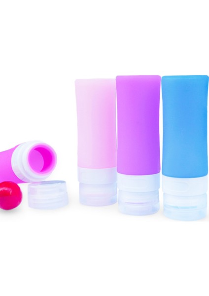 Mavi 60 ml Tarzı Yeni Taşınabilir Kozmetik Doldurulabilir Silikon Şişe Seyahatçi Losyon Banyo Şampuan Kaplar Doldurulabilir Şişeler (Yurt Dışından) modelleri