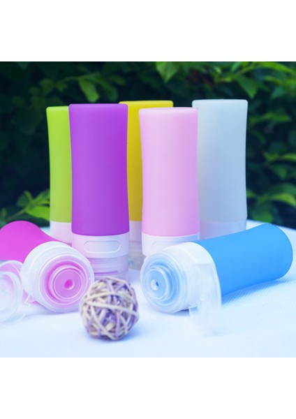 Mavi 60 ml Tarzı Yeni Taşınabilir Kozmetik Doldurulabilir Silikon Şişe Seyahatçi Losyon Banyo Şampuan Kaplar Doldurulabilir Şişeler (Yurt Dışından) indirimleri