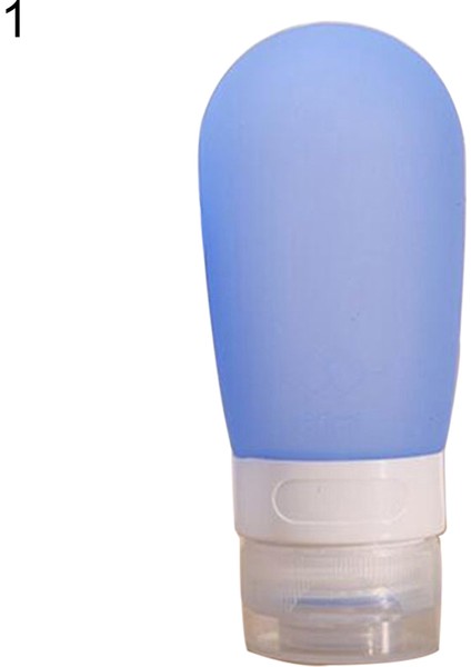 Mavi Stil 38ML Taşınabilir Silikon Doldurulabilir Mini Seyahat Şişesi Basın Şişesi Losyon Şampuan Banyo Aksesuarları Için (Yurt Dışından)