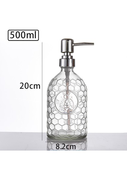 Stili Temizle 500ML Banyo Için Hayvan Desenli Renkli Cam Şampuan Duş Jeli Şişesi 500ML Sabunluk Dezenfektan Cam Şişe (Yurt Dışından)